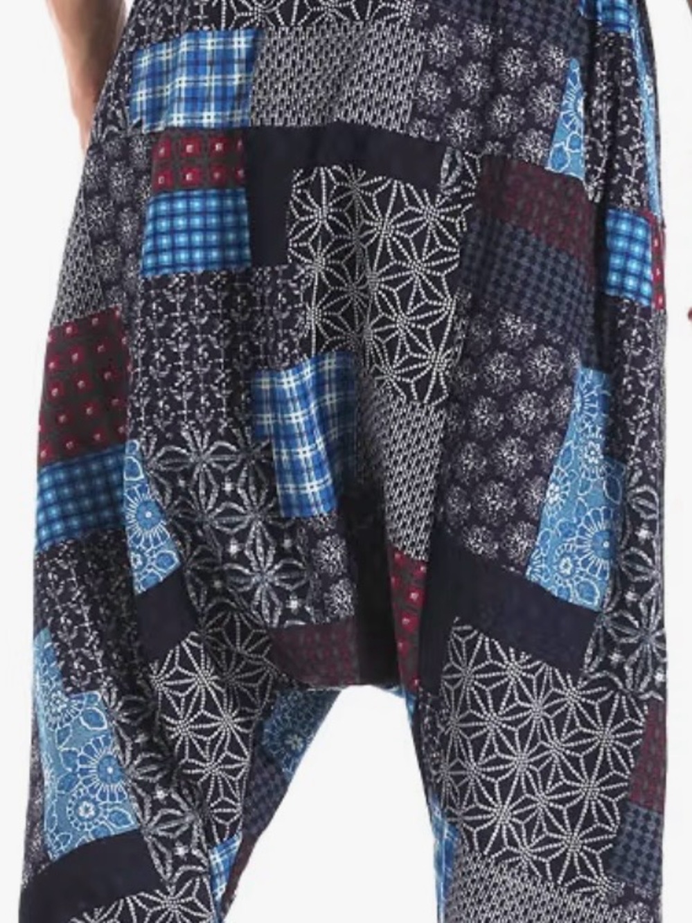 Hippy drawstring harem pants